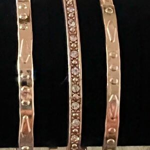 Elegant Gold-Tone Bangle Set